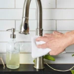 Remove Hard Water Stains with Vinegar and Dish Soap